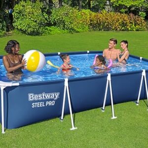 Alternative view of Bestway Steel Pro Frame Pool ohne Pumpe 400 x 211 x 81 cm , dunkelblau, eckig