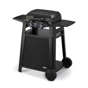 Enders® eURBAN 2 Trolley, emaillierter Gussrost, abnehmbare Seitenablage, Enders® Elektrogrill, Balkongrill, 2 in 1 Tischgrill & Standgrill, Rollwagen, #971872