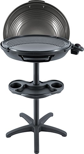 Steba VG 325 Elektrischer Grill Stand BBQ Grill XXL Alu-Druckguss Grillplatte mit Deckel Low-Fat