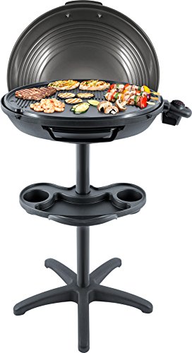 Steba VG 325 Elektrischer Grill Stand BBQ Grill XXL Alu-Druckguss Grillplatte mit Deckel Low-Fat – Bild 2
