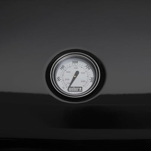 Weber Lumin Kompakt Tragbarer Elektrogrill, Heizt bis 315°C, mit Deckelthermometer, porzellanemaillierten Gusseisenrosten, 43 x 32 cm Grillfläche, schwarz (1502012) – Bild 12
