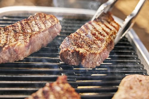 Weber Lumin Kompakt Tragbarer Elektrogrill, Heizt bis 315°C, mit Deckelthermometer, porzellanemaillierten Gusseisenrosten, 43 x 32 cm Grillfläche, schwarz (1502012) – Bild 16