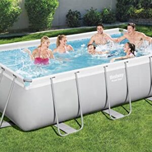 Alternative view of Bestway Power Steel Ersatz Frame Pool ohne Ersatz Frame Pool 404 x 201 x 100 cm, lichtgrau, eckig