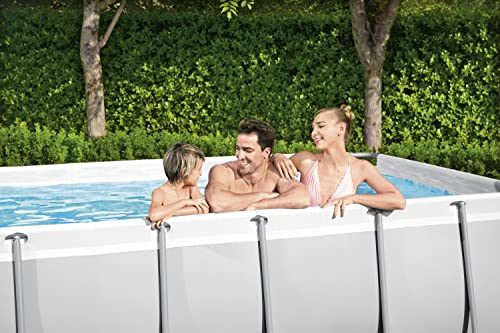 Bestway Power Steel Ersatz Frame Pool ohne Ersatz Frame Pool 404 x 201 x 100 cm, lichtgrau, eckig – Bild 9