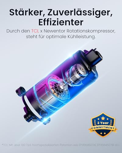 Newentor mobile Klimaanlage 12000 BTU, Klimaanlage mobil mit Abluftschlauch für Räume bis 43㎡, kühlen/entfeuchten/ventilieren mit Fernbedienung – Bild 2