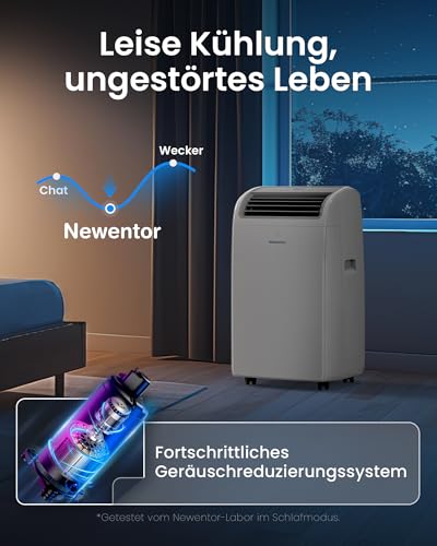 Newentor mobile Klimaanlage 12000 BTU, Klimaanlage mobil mit Abluftschlauch für Räume bis 43㎡, kühlen/entfeuchten/ventilieren mit Fernbedienung – Bild 5