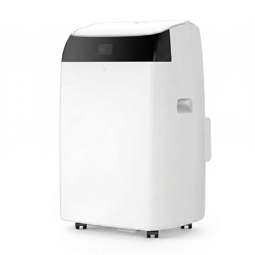 Garvee Klimaanlage Mobil 12000 BTU, 4-in-1 Mobile Klimaanlage mit Abluftschlauch Fernbedienung, Leise 51dB, Kühlen/Entfeuchten/Ventilator/Schlafmodus, Follow-Me, Kältemittel R290, für Räume bis 50㎡