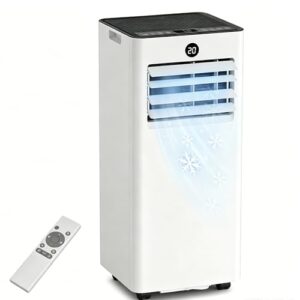 JUMMICO 9000 BTU Mobile Klimaanlage mit Abluftschlauch & Fensterkit | 4-in-1: Kühlen, Entfeuchten, Ventilator, Schlafmodus | Leise (45 dB) | Mit Fernbedienung & Timer | Für Räume bis 28 m²