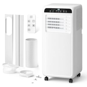 DollarDash 7000 BTU Mobile Klimaanlage, 3-in-1 Klimagerät mobil bis 25 m² mit Kühlfunktion, Lüftung, Entfeuchtung, Fernbedienung & Installationsset, 24-Stunden-Timer, leise stehende Klimaanlage
