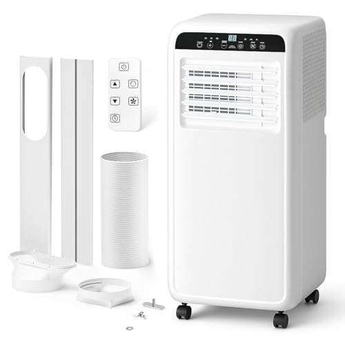 DollarDash 7000 BTU Mobile Klimaanlage, 3-in-1 Klimagerät mobil bis 25 m² mit Kühlfunktion, Lüftung, Entfeuchtung, Fernbedienung & Installationsset, 24-Stunden-Timer, leise stehende Klimaanlage
