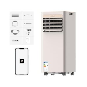 DREAME P-Wind10 7000 BTU Tragbare Klimaanlage, 3-in-1: Kühler & Entfeuchter & Ventilator. 3D Airflow, App- & Fernsteuerung, Schlafmodus, Selbstverdunstung, einfache Einrichtung