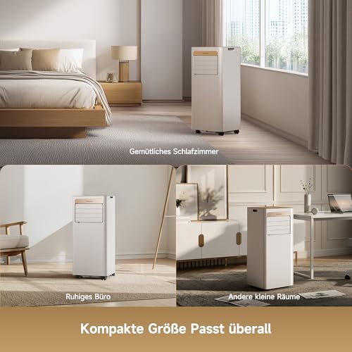 DREAME P-Wind10 7000 BTU Tragbare Klimaanlage, 3-in-1: Kühler & Entfeuchter & Ventilator. 3D Airflow, App- & Fernsteuerung, Schlafmodus, Selbstverdunstung, einfache Einrichtung – Bild 6