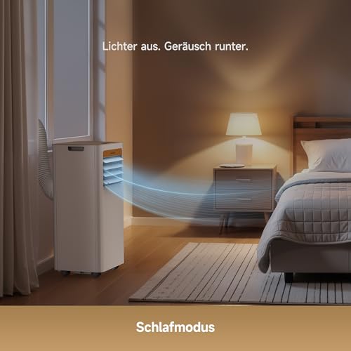 DREAME P-Wind10 7000 BTU Tragbare Klimaanlage, 3-in-1: Kühler & Entfeuchter & Ventilator. 3D Airflow, App- & Fernsteuerung, Schlafmodus, Selbstverdunstung, einfache Einrichtung – Bild 7