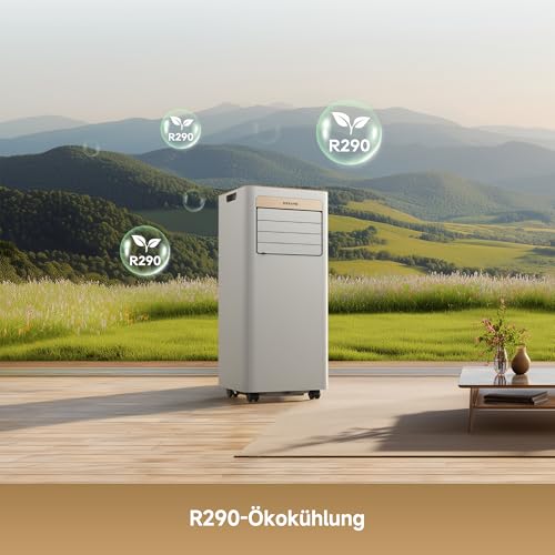 DREAME P-Wind10 7000 BTU Tragbare Klimaanlage, 3-in-1: Kühler & Entfeuchter & Ventilator. 3D Airflow, App- & Fernsteuerung, Schlafmodus, Selbstverdunstung, einfache Einrichtung – Bild 8