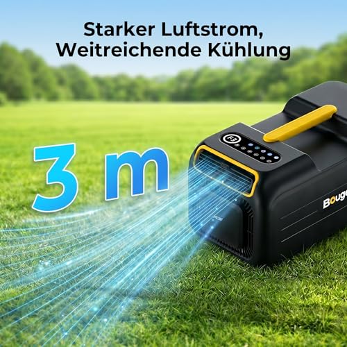 BougeRV 2026 PC35 Mobile Klimaanlage, 3500 BTU Tragbare Klimaanlage, 5 in 1 Klimagerät mit App, Kompakt mit Griff, AC 100V-240V, Camping Klimaanlage für Wohnmobil, Zelt, Lkw, Van – Bild 3