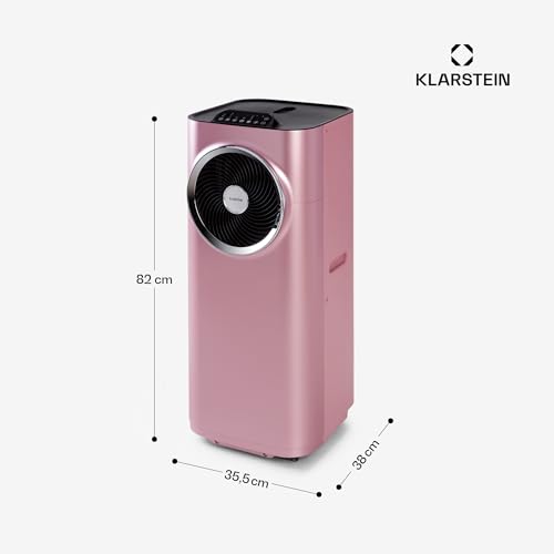 Klarstein Kraftwerk Smart 10K Mobiles Klimagerät – 10000 BTU, 29-49 m², App & Alexa Steuerung, 3-Stufen Ventilator, 23 l/h Entfeuchtung, Leise, Inkl. Fensterkit, Metallisch Rosegold – Bild 7