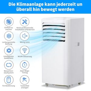 Alternative view of LEADZM Mobile Klimagerät klimaanlage,12000 BTU 1350W, Raumgröße bis 117m³(43㎡),Air Conditioner mit Abluftschlauch,Kühlen,Ventilieren,Entfeuchten (12000, BTU)