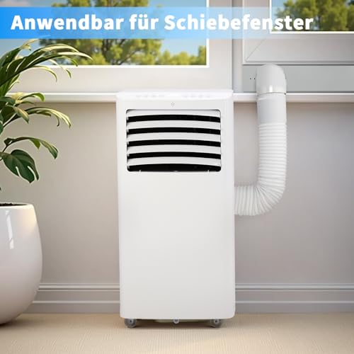 LEADZM Mobile Klimagerät klimaanlage,12000 BTU 1350W, Raumgröße bis 117m³(43㎡),Air Conditioner mit Abluftschlauch,Kühlen,Ventilieren,Entfeuchten (12000, BTU) – Bild 4