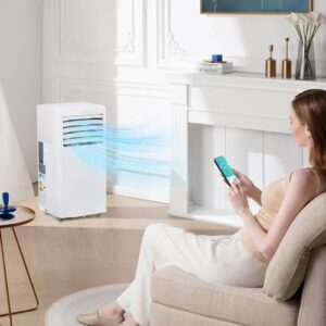 Alternative view of LEADZM Mobile Klimagerät klimaanlage,12000 BTU 1350W, Raumgröße bis 117m³(43㎡),Air Conditioner mit Abluftschlauch,Kühlen,Ventilieren,Entfeuchten