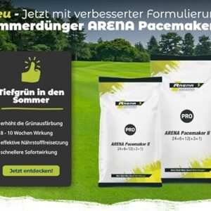 Alternative view of ARENA Rasen Sommerdünger Pacemaker II 20kg I Langzeit Rasendünger im Sommer I 10 Wochen Langzeitwirkung I 24 6 12( 3 1)