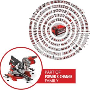 Alternative view of Einhell Akku-Zug-Kapp-Gehrungssäge TE-SM 36/8 L Li-Solo Power X-Change (36 V, max. 65 mm x 305 mm Schnitttiefe/-breite, Ø 216 mm Sägeblatt, neigbarer Sägekopf, ohne Akku)