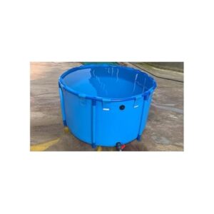 Aufstellpool, Oberirdischer Schwimmbecken-Fischteich aus Segeltuch(59INx47IN/2100L)