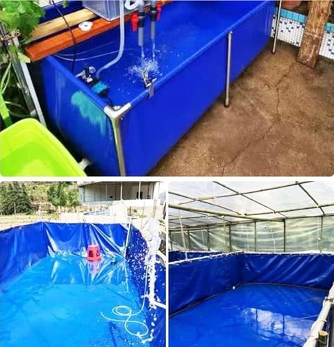 Tragbarer Aquarium-Pool aus langlebigem PVC mit Ablassventil für temporäres Halten von Koi, Schildkröten und Salzwasserfischen – Bild 6
