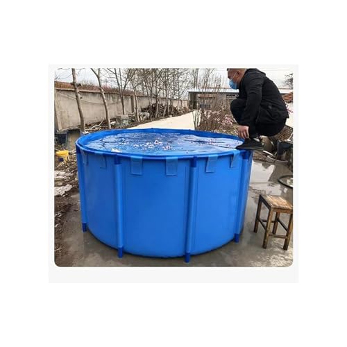Aufstellpool, Oberirdischer Pool, Segeltuch, Fischteich, zusammenklappbares rundes Gestell, Koi-Wassertank(2X0.8M/2400L) – Bild 3