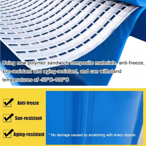 Aufstellpool, Robuster, gerahmter Fischteich aus PVC-Leinwand, for den Außenbereich(1.5x1.2m/4.92x3.94 ft) – Bild 3