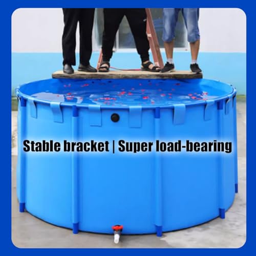Aufstellpool, Robuster, gerahmter Fischteich aus PVC-Leinwand, for den Außenbereich(1.5x1.2m/4.92x3.94 ft) – Bild 5