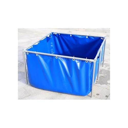 Aufstellpool, Überirdischer, tragbarer Wassertank for Koi-Teiche, faltbares Design aus PVC-Leinwand(5x2x0.9M)