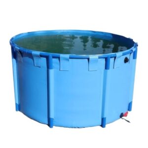 Aufstellpool, Oberirdische Fischteichfolie, PVC-beschichtetes Gewebe(16.4x3.9ft(5x1.2m))