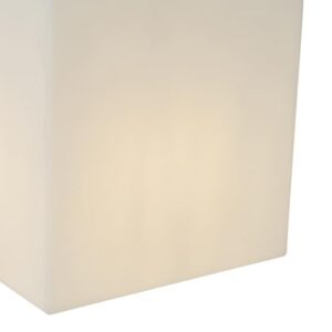 Alternative view of Qazqa Modern außen Stehleuchte, Stehlampe für den Garten - Nura - Weiß, max. 23W, Geeignet für LED, 38cm, IP44, Würfel