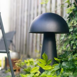 Alternative view of Qazqa Design außen Stehleuchte, Stehlampe für den Garten - Mushroom - Schwarz, max. 60W, Geeignet für LED, 50cm, IP44, Rund