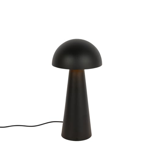 Qazqa Design außen Stehleuchte, Stehlampe für den Garten - Mushroom - Schwarz, max. 60W, Geeignet für LED, 50cm, IP44, Rund – Bild 7