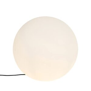 Qazqa Modern außen Stehleuchte, Stehlampe für den Garten - Nura - Weiß, max. 23W, Geeignet für LED, 74.7cm, IP44