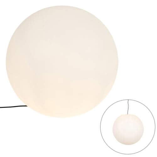 Qazqa Modern außen Stehleuchte, Stehlampe für den Garten - Nura - Weiß, max. 23W, Geeignet für LED, 74.7cm, IP44 – Bild 2