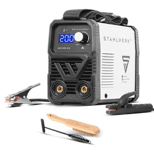 STAHLWERK Elektroden-Schweißgerät ARC 200 MD – MMA (E-Hand) & Lift-TIG (DC) bis 200 A, flexibel einsetzbar ohne Gas, kompakt & 3,4 kg leicht, Smartkühlung, Hotstart-Automatik, Anti-Stick-Funktion – Bild 12