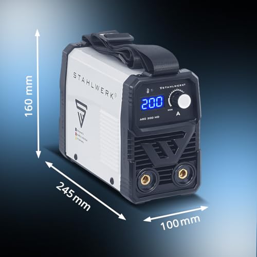 STAHLWERK Elektroden-Schweißgerät ARC 200 MD – MMA (E-Hand) & Lift-TIG (DC) bis 200 A, flexibel einsetzbar ohne Gas, kompakt & 3,4 kg leicht, Smartkühlung, Hotstart-Automatik, Anti-Stick-Funktion – Bild 9