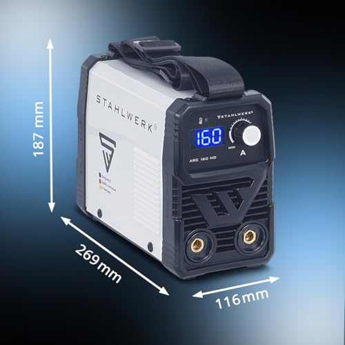 STAHLWERK Elektroden-Schweißgerät ARC 160 MD – Vollausstattung – MMA (E-Hand) bis 160 A, flexibel einsetzbar ohne Gas, kompakt & leicht, DC WIG erweiterbar, Hotstart, Anti-Stick, Smartkühlung – Bild 10