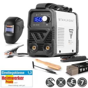 Alternative view of STAHLWERK Elektroden-Schweißgerät ARC 160 MD – Vollausstattung – MMA (E-Hand) bis 160 A, flexibel einsetzbar ohne Gas, kompakt & leicht, DC WIG erweiterbar, Hotstart, Anti-Stick, Smartkühlung