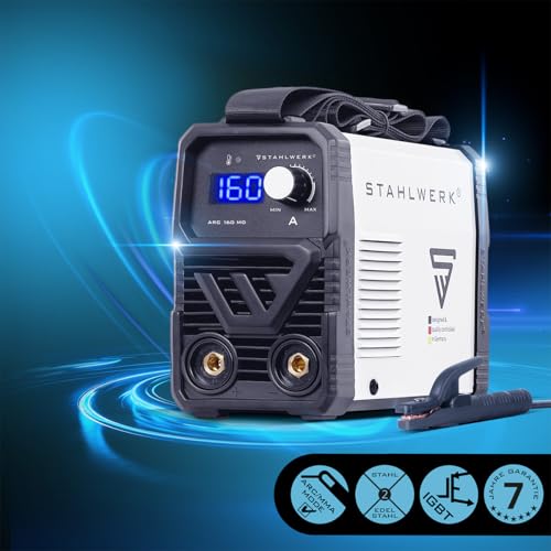 STAHLWERK Elektroden-Schweißgerät ARC 160 MD – Vollausstattung – MMA (E-Hand) bis 160 A, flexibel einsetzbar ohne Gas, kompakt & leicht, DC WIG erweiterbar, Hotstart, Anti-Stick, Smartkühlung – Bild 3