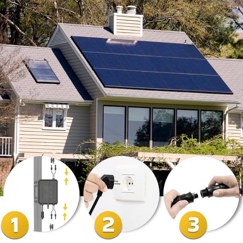 SUNNIVA® 3000W Balkonkraftwerk mit 6,72 kWh Speicher MARSTEK 3x B2500-D, BIFAZIAL FULLBLACK komplett Steckdose, PV Solaranlage Komplettset mit Solarspeicher, 6x 500W N-Type Glas Bifacial Module – Bild 3