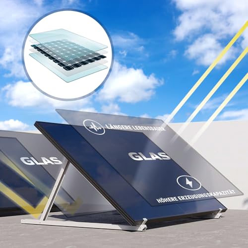 SUNNIVA 1840W Balkonkraftwerk BIFAZIAL FULLBLACK komplett Steckdose ECOFLOW 800W Wechselrichter, PV Solaranlage, 4x 460W Glas-Glas Solarmodule, inkl. 5m Kabel, Bluetooth WIFI, Komplettset – Bild 7