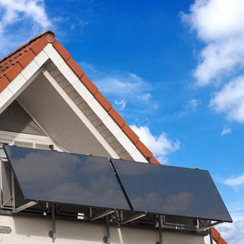 SUNNIVA 1840W Balkonkraftwerk BIFAZIAL FULLBLACK komplett Steckdose ECOFLOW 800W Wechselrichter, PV Solaranlage, 4x 460W Glas-Glas Solarmodule, inkl. 5m Kabel, Bluetooth WIFI, Komplettset – Bild 9