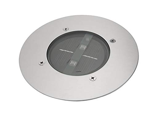 8er SET moderner Solar LED Bodeneinbaustrahler rund in Edelstahl / Glas für Außen – Bild 4