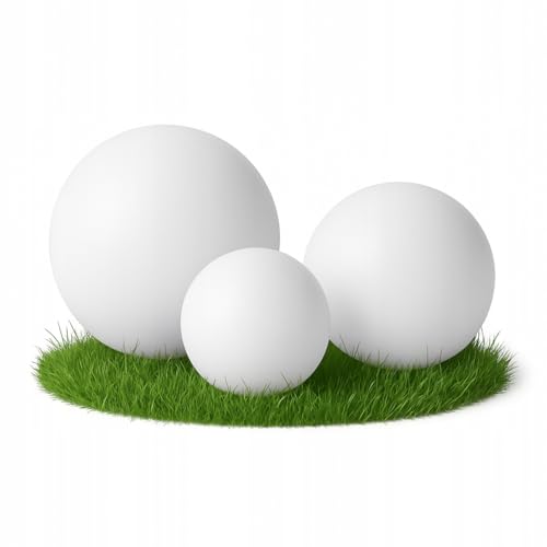 SMART LED Kugelleuchte für Garten IP65 - Satz 25/30/40 cm Kugel Außenleuchte Optik - E27 230V - winterfest - Erdspieße, austauschbare Lichtquelle, Weg- und Gartenbeleuchtung (Ø25/Ø30/Ø40) – Bild 2