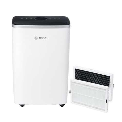 Bosch Dry 4000 Luftentfeuchter Ersatzfilter für Luftentfeuchter der Dry Serie Bundle - Mit 2er-Pack Filter, 3 Modi und 2,5-Liter-Wassertank - Für Räume Bis Zu 33 m²