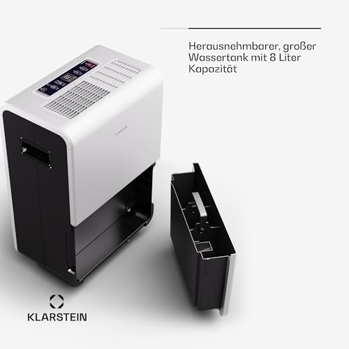 Klarstein DryFy Grand Smart 70L Luftentfeuchter - 70L/Tag, WiFi App Steuerung, 8L Tank, 24h Timer, Automatische Entfeuchtung, Elektrischer Entfeuchter für Räume 60-90m², Weiß – Bild 5